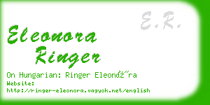 eleonora ringer business card